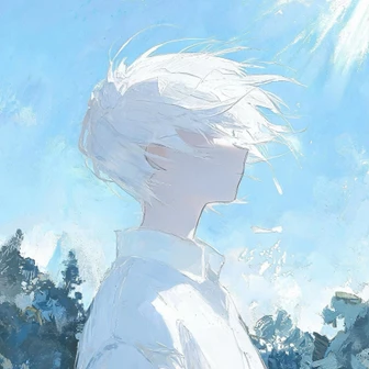 釉蓝yoryon 的蓝色插画头像